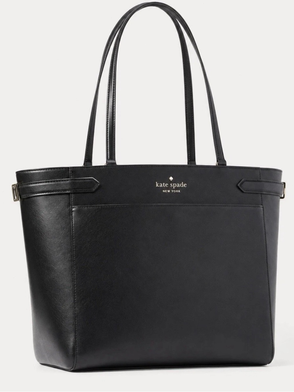 Kate Spade Staci Black Laptop Tote in Saffiano Leather